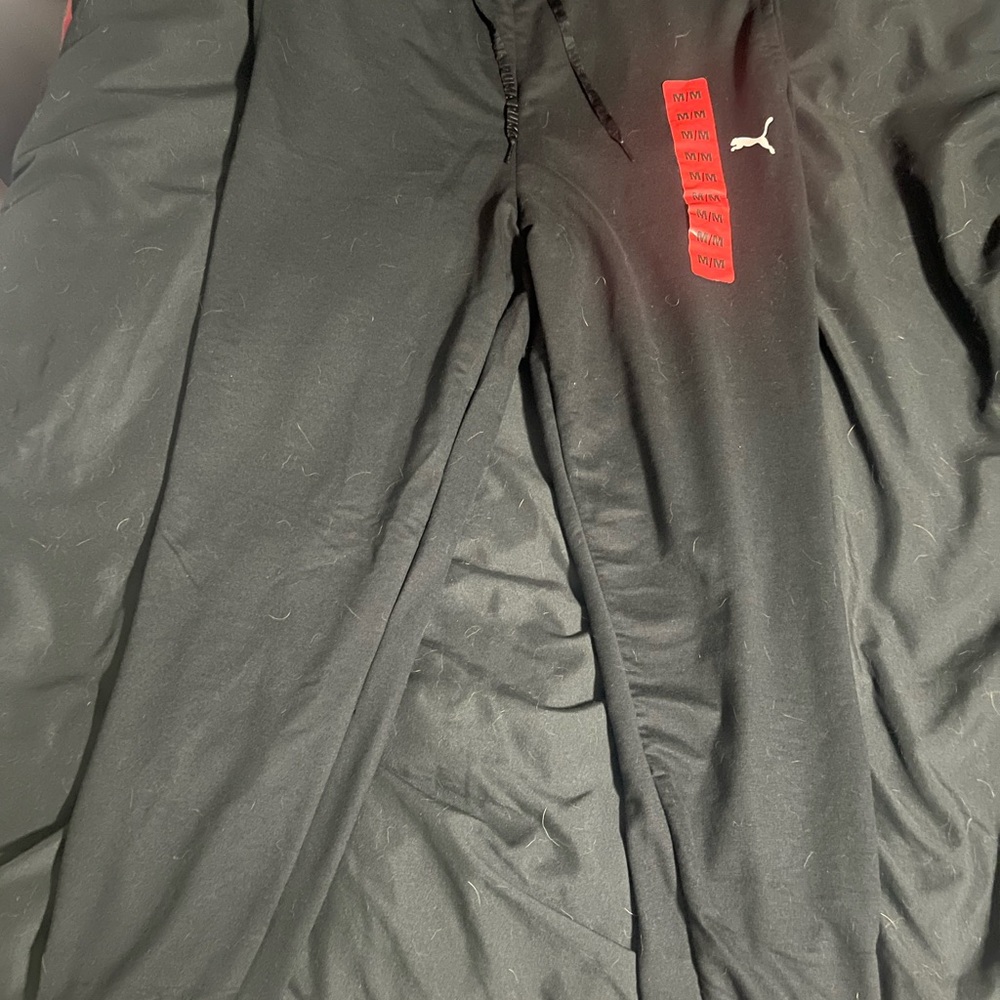 Puma Black Pants with Red Details